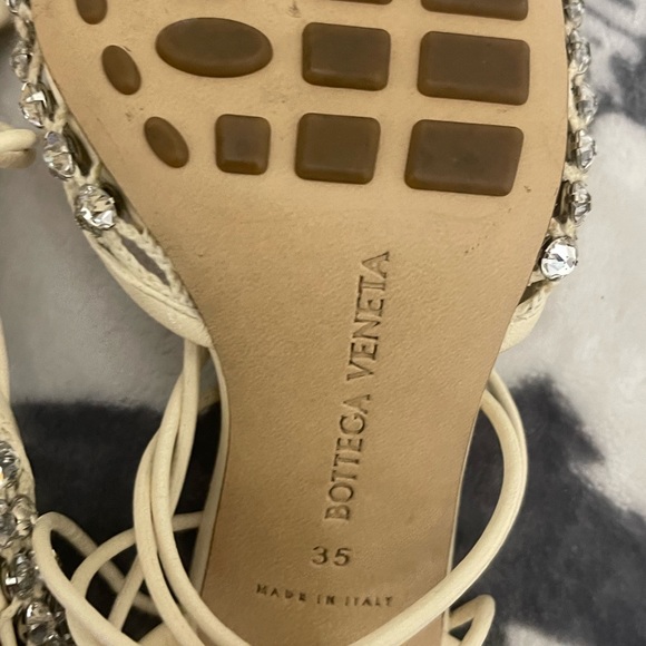 BOTTEGA VENETA Sparkle Stretch Lace-Up Sandal - Picture 4 of 9